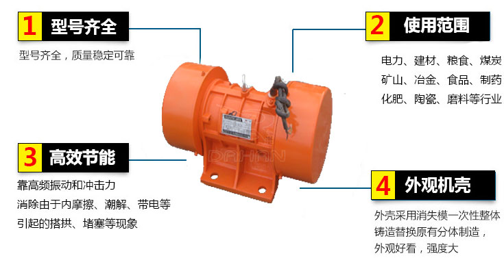 YZU振動電機(jī)結(jié)構(gòu)特點(diǎn)